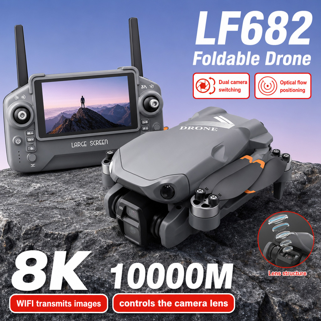 Fpv Drone Charger - Dron Aéreo LF682 con Cámaras Duales