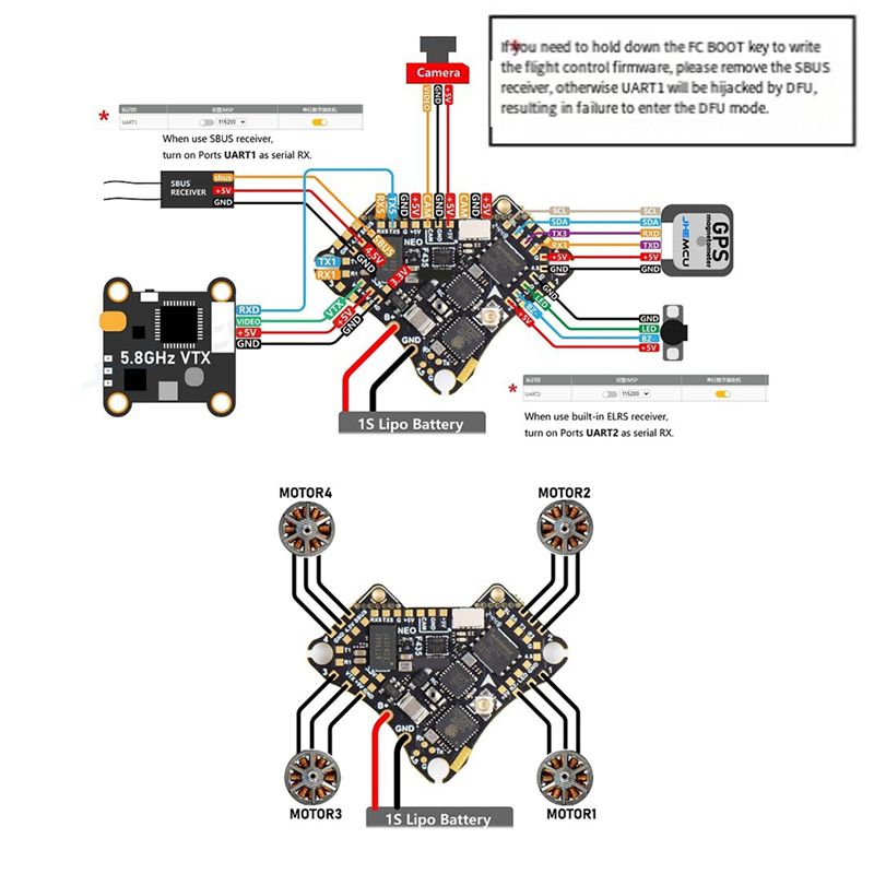 Controlador de vuelo FBIL-F435 - Fpv Drone Flight Controller reseña y precio