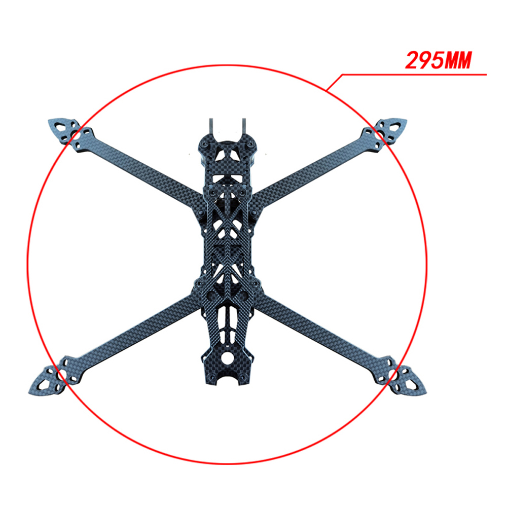 Marco de cuadricóptero de fibr - Fpv Drone Quadcopter reseña y precio